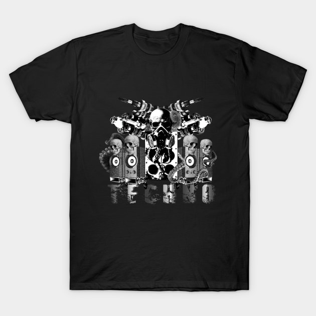 Techno Hardstyle Gabba Frenchcore Style T-Shirt by shirtontour